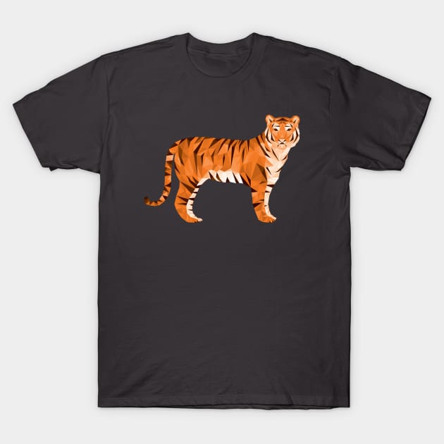 Geometric Low Poly Tiger T-Shirt by TigerTom